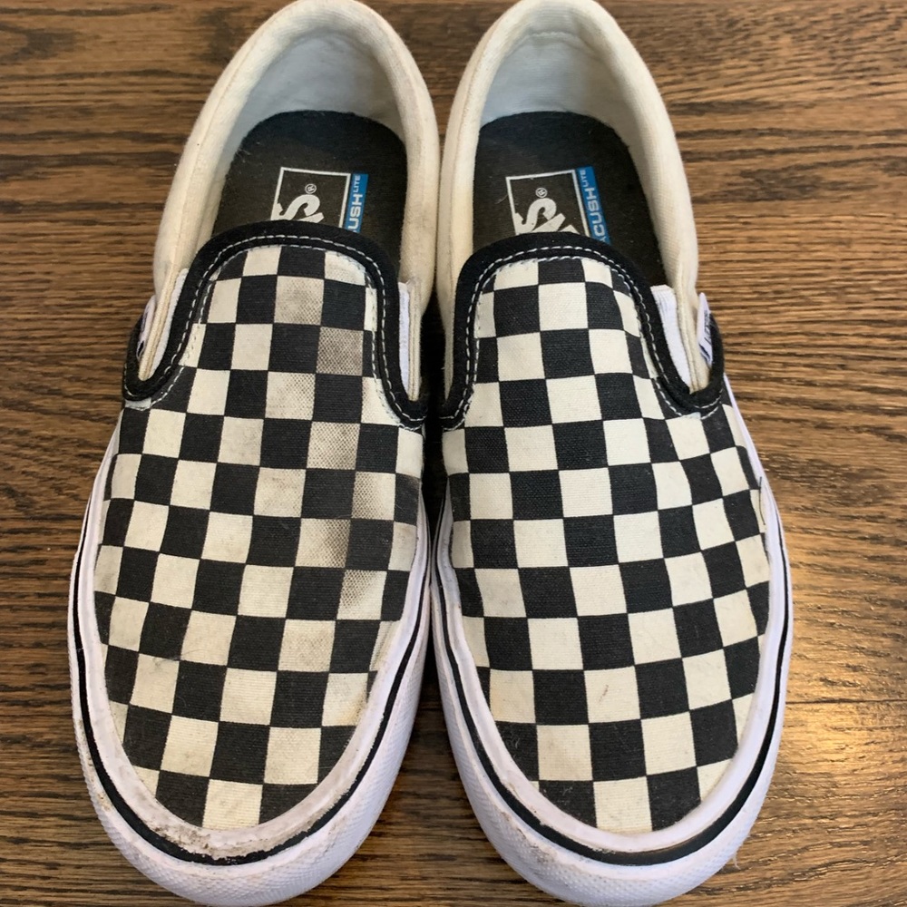 Vans Canvas Checkered Slip-ons